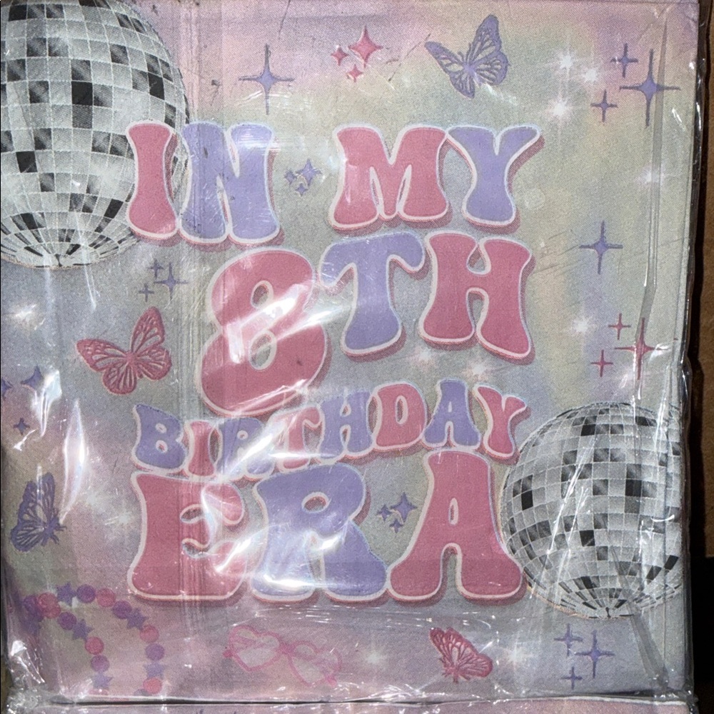 Napkins - In My 8th Birthday Era - Set of 40 in each pack - 3 packs